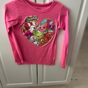 Long sleeve pink Shopkins shirt
